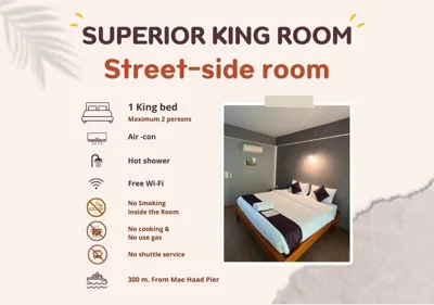 Superior King Room — Blue Wave House