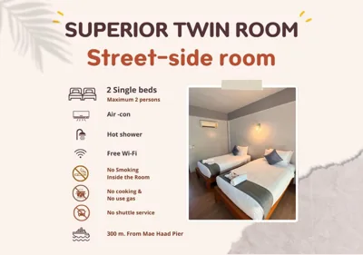 Superior Twin Room — Blue Wave House